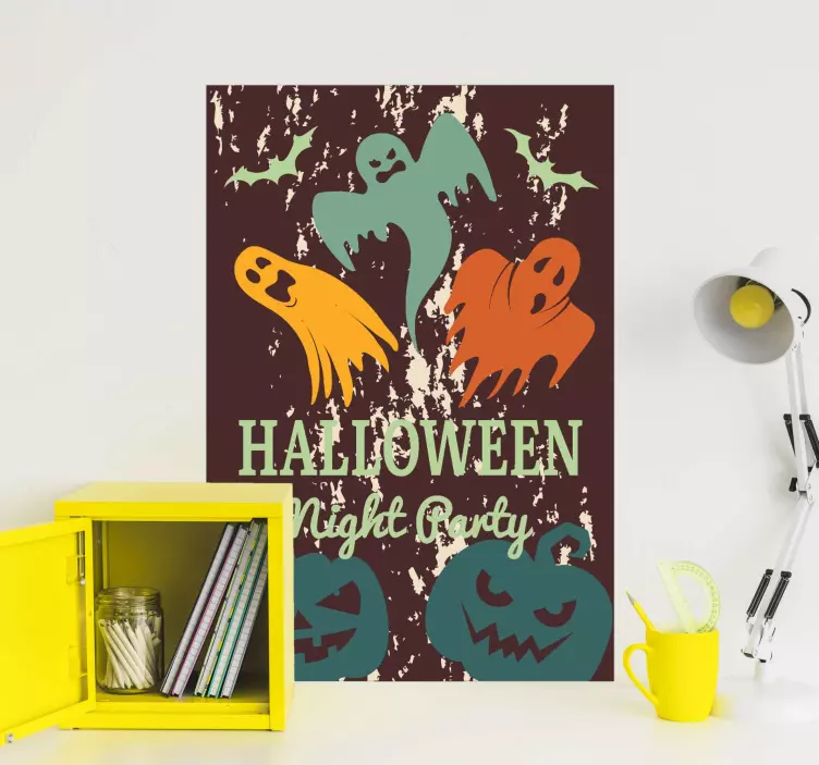 Sticker halloween spectres d'halloween - TenStickers
