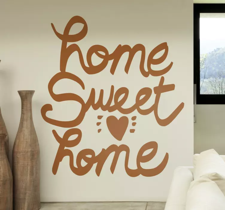 Sticker mural salon Home Sweet Home - TenStickers