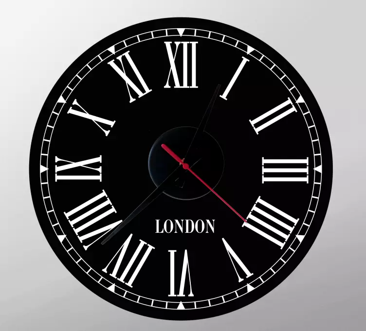 Sticker horloge classique de londres - TenStickers