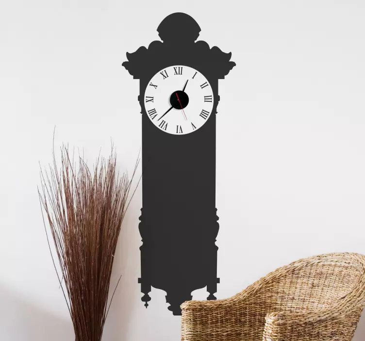 Sticker horloge mur magnifique - TenStickers
