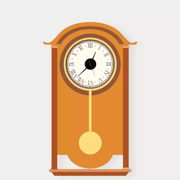 Sticker horloge pendule classique - TenStickers