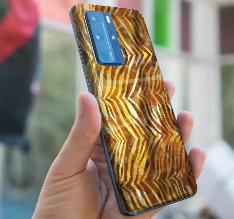 Sticker Huawei motif de vagues fluides - TenStickers