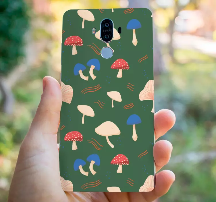 Sticker huawei motifs champignons - TenStickers