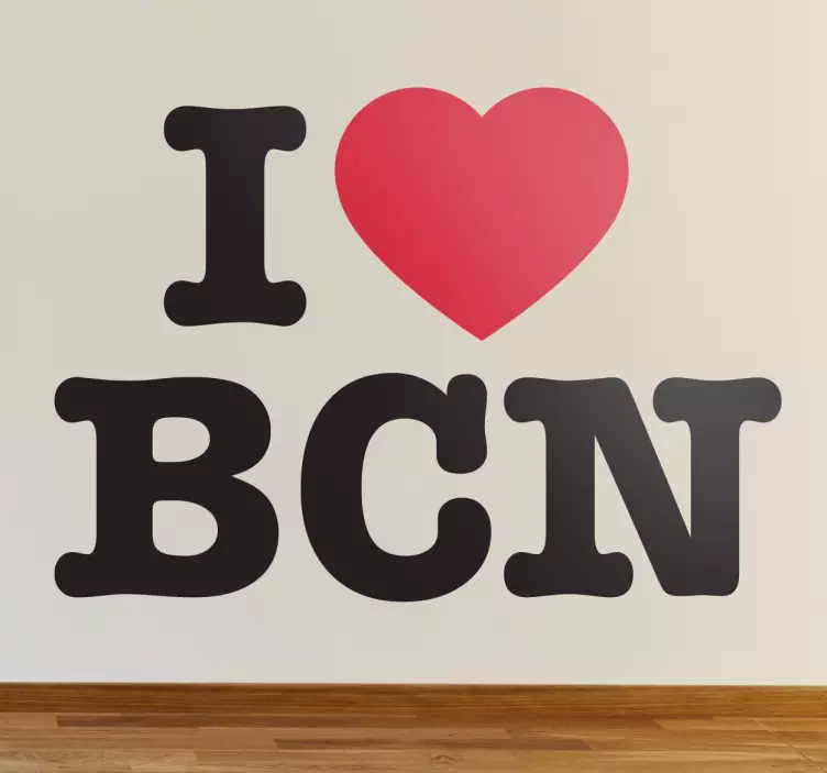 Sticker I love barcelona - TenStickers