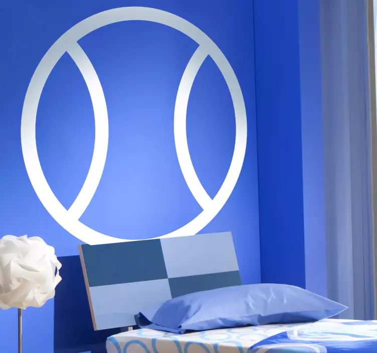 Sticker icône balle de tennis - TenStickers