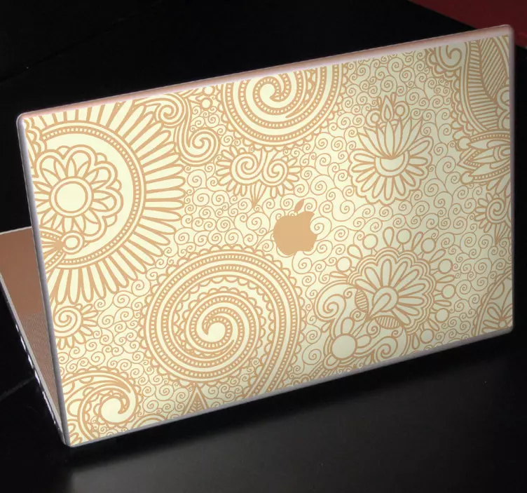 Sticker imprimé floral Apple - TenStickers