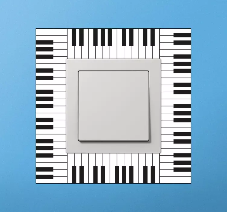 Sticker interrupteur piano - TenStickers