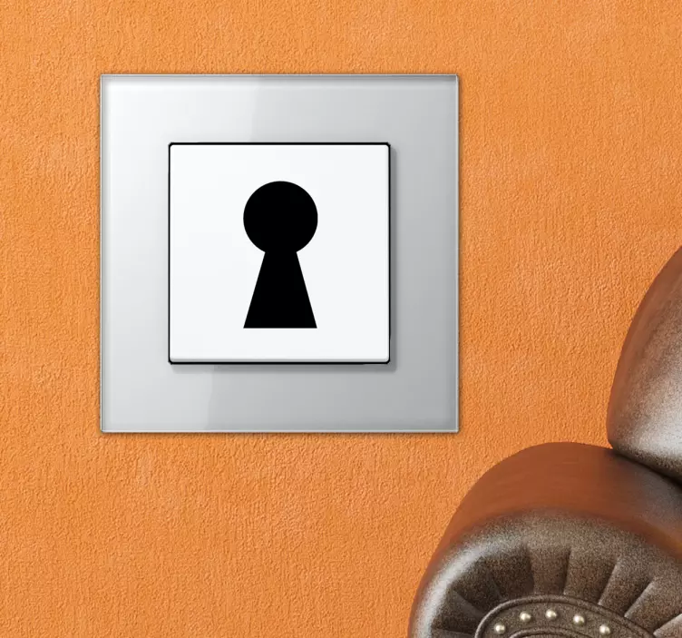 Sticker interrupteur serrure - TenStickers
