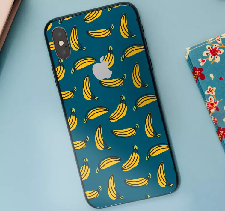 Sticker iphone motif banane - TenStickers