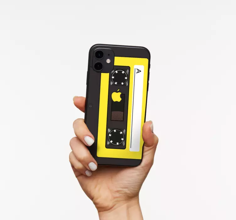 Sticker iphone style de type cassette - TenStickers