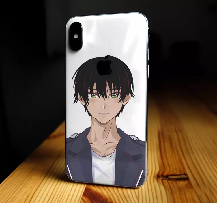 Sticker iphone visage de personnage d'anime - TenStickers