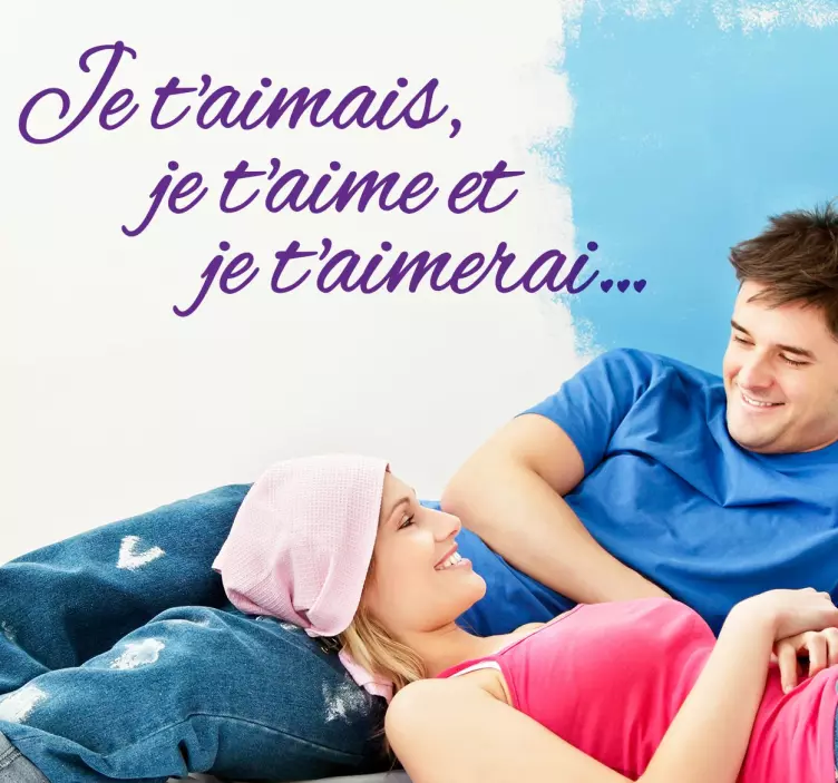 Sticker amour je t'aime - TenStickers
