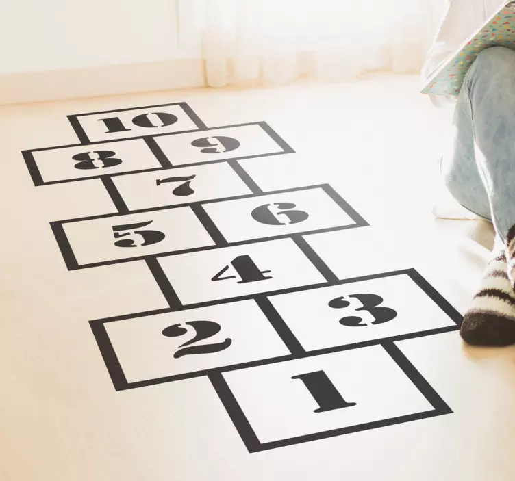 Sticker sol jeu de marelle - TenStickers