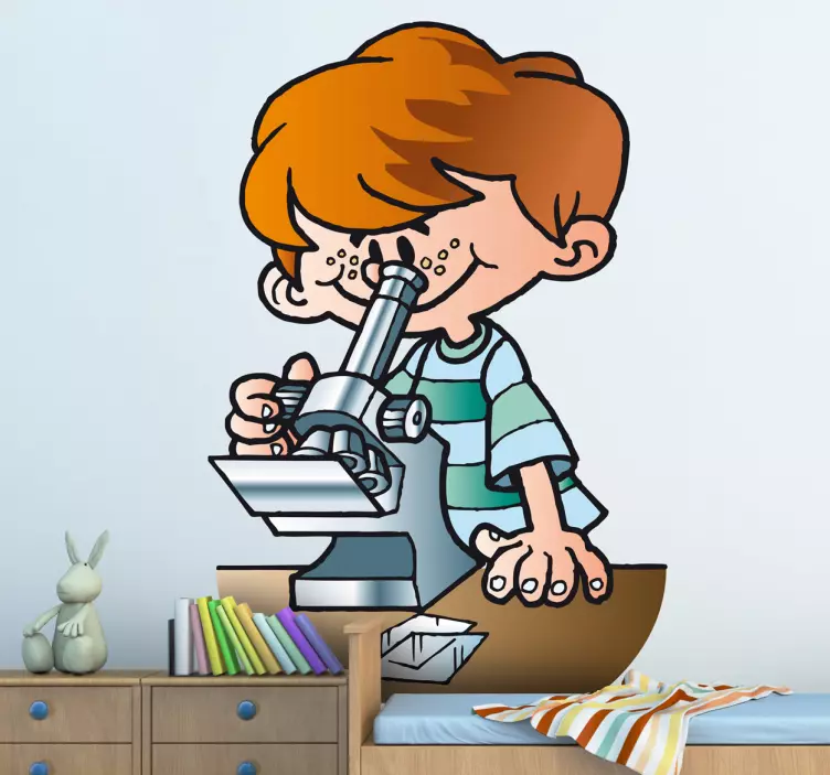 Sticker jeune scientifique - TenStickers