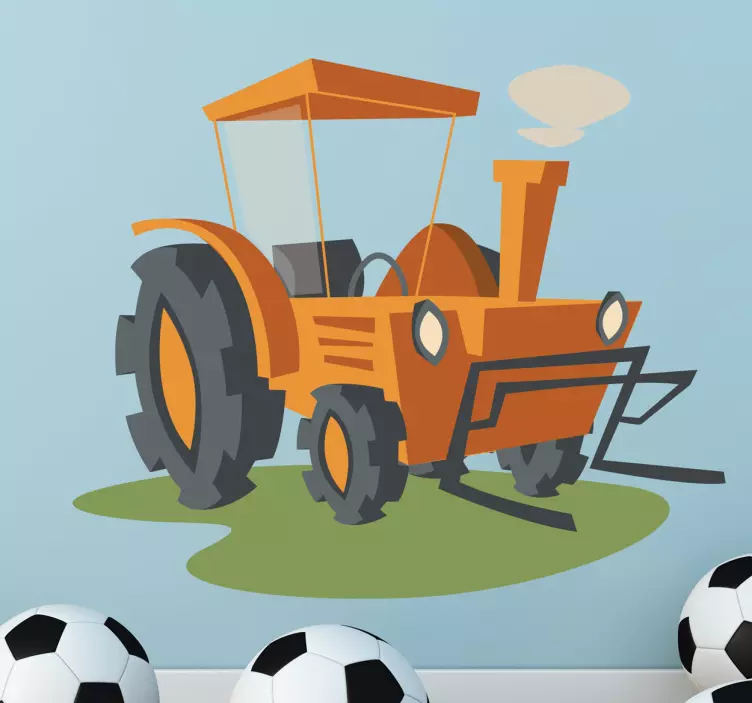 Sticker jouet tracteur - TenStickers