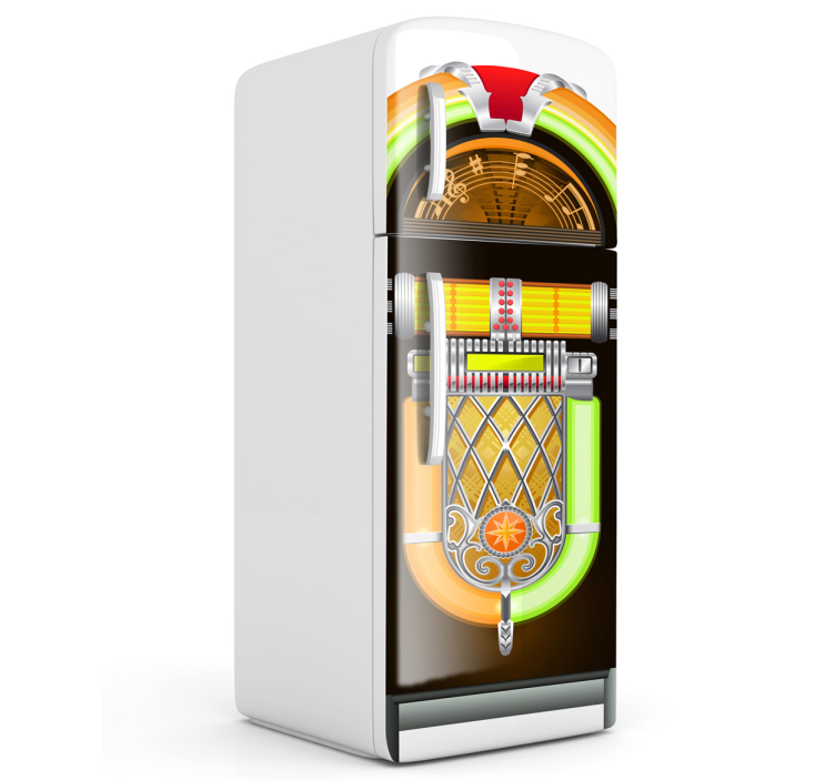 Sticker frigo motif jukebox - TenStickers