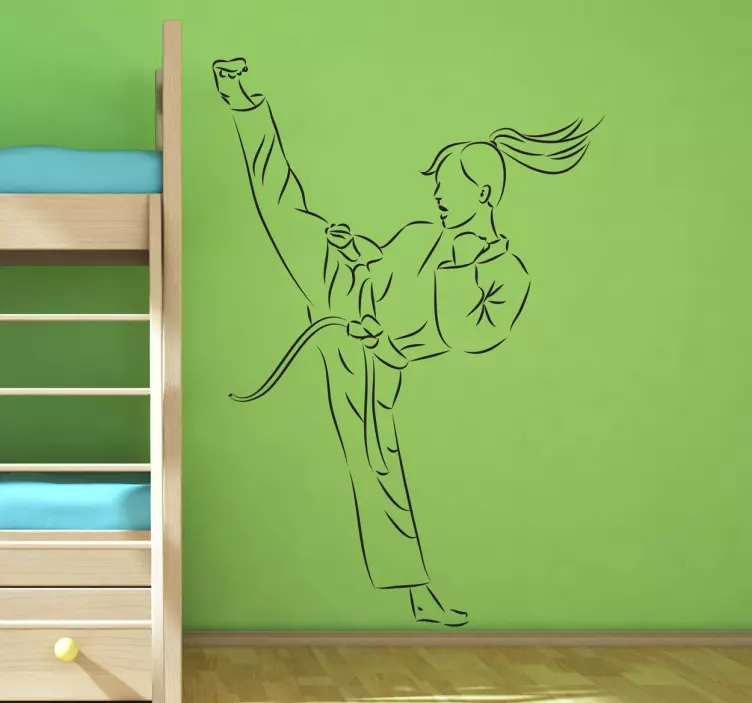 Sticker karateka - TenStickers