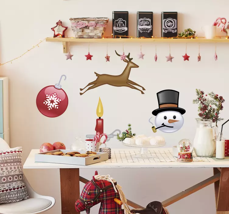 Sticker kit autocollants Noël - TenStickers