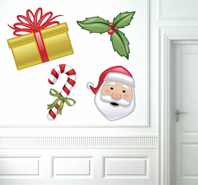 Sticker kit dessins Noël - TenStickers