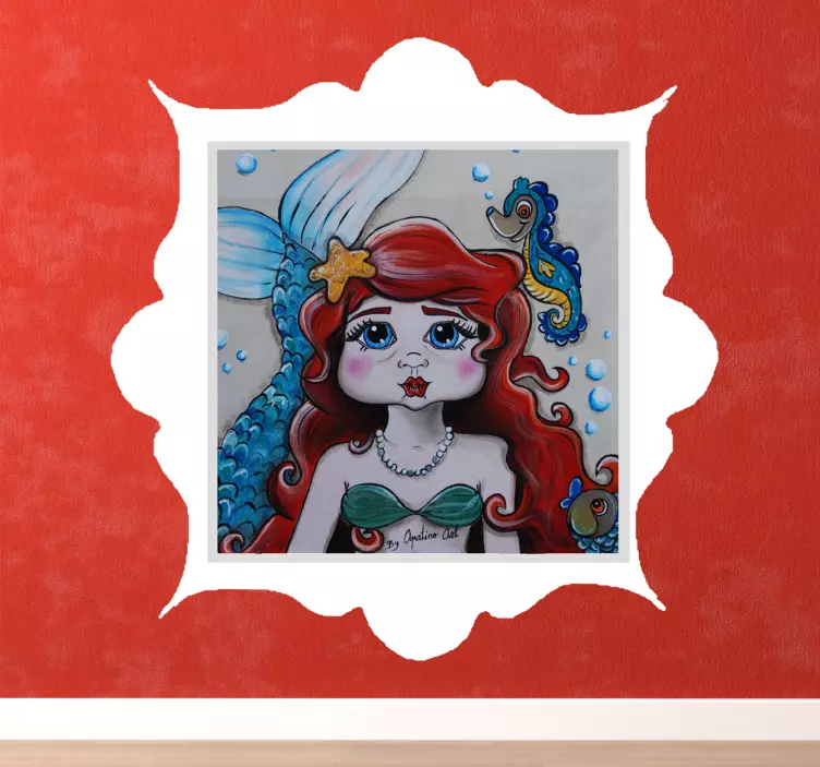 Sticker la petite sirène - TenStickers