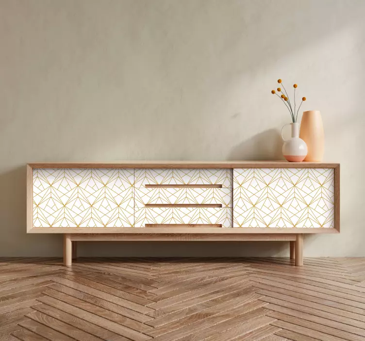 Adhésif meuble motif géométrique - TenStickers