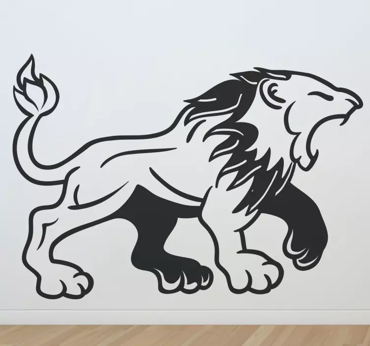 Sticker lion rugissement - TenStickers