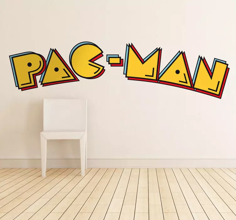 Sticker logo Pacman - TenStickers