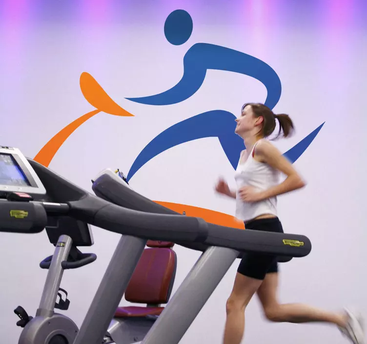 Sticker logo sport course - TenStickers