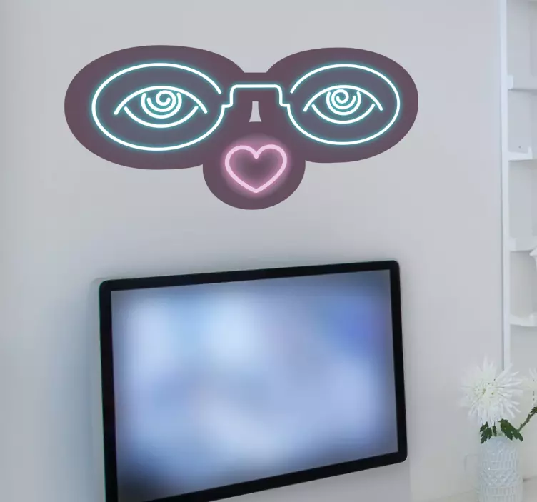 Sticker lunettes néon - TenStickers
