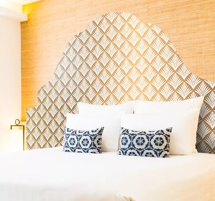 Sticker Maison Feuilles Dorées - TenStickers