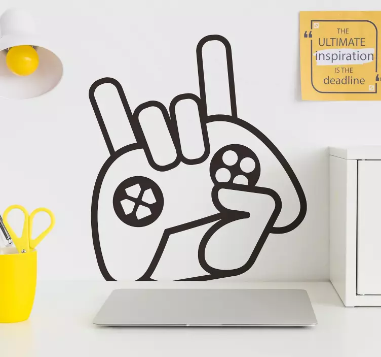 Sticker Maison Icône Jeu Vidéo - TenStickers