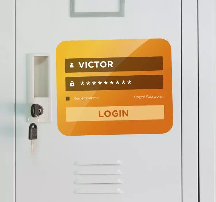 Sticker Maison Login Porte - TenStickers
