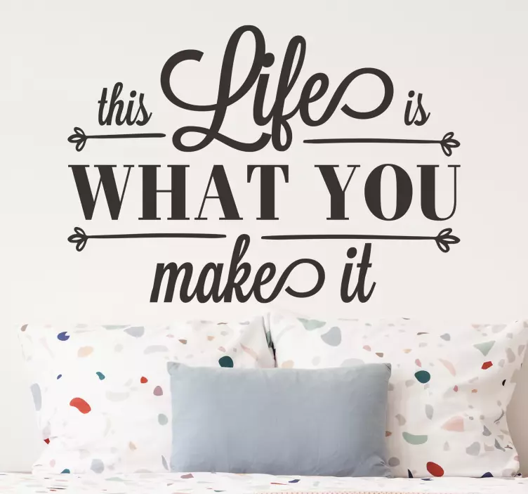 Sticker Maison Marilyn Monroe Citation - TenStickers