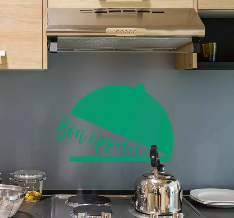 Sticker Maison Texte Bon Appétit - TenStickers