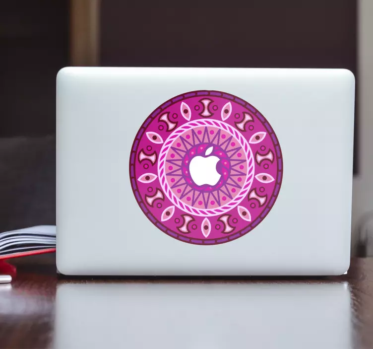 Sticker Macbook mandala motifs - TenStickers