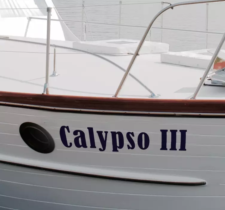 Sticker marin nom du bateau - TenStickers