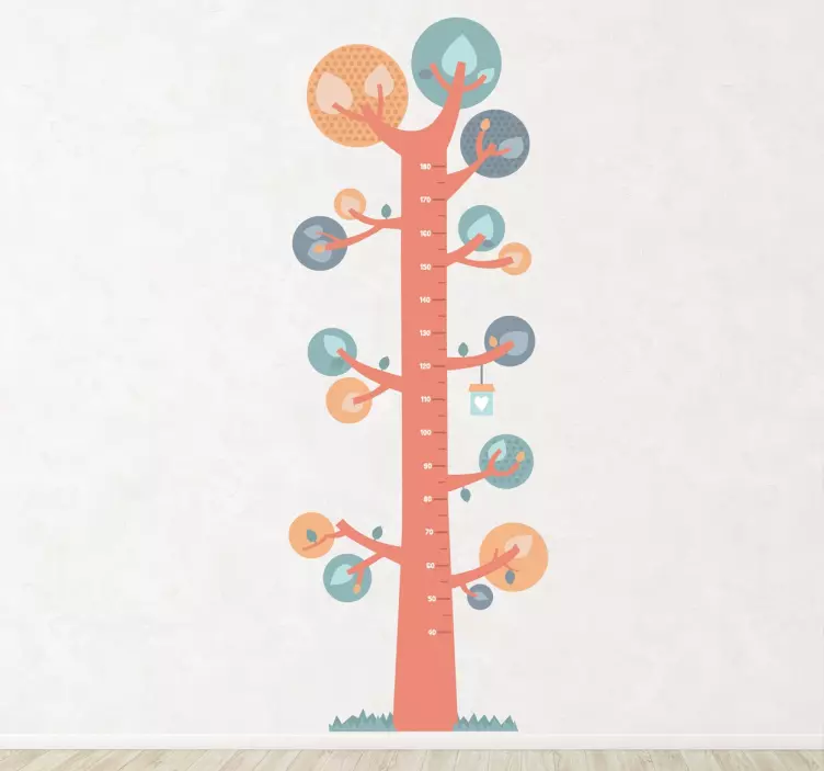 Sticker mesureur arbre enfant - TenStickers