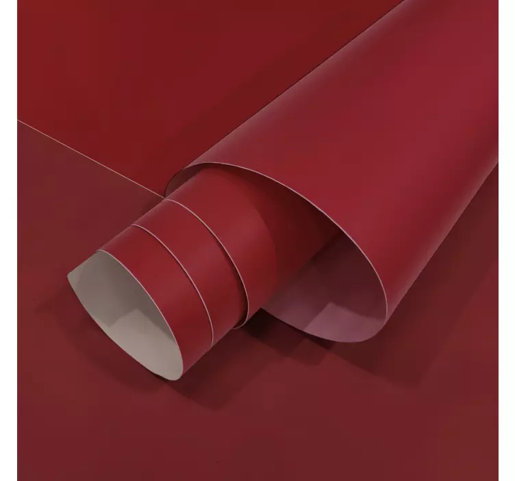 Adhésif meuble couleur rouge cerise - TenStickers