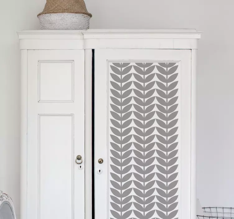 Sticker Meuble Silhouettes Feuilles - TenStickers