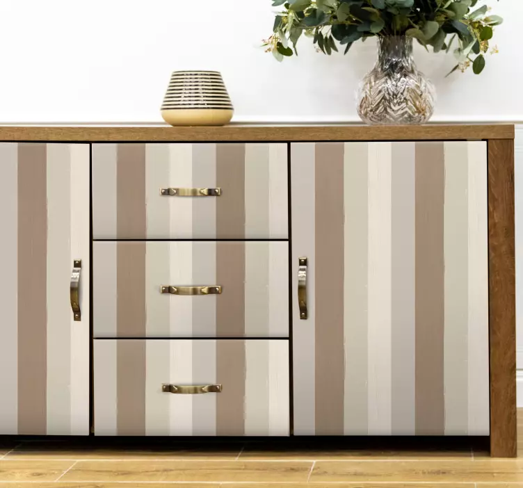 Adhésif meuble teintes beiges sable - TenStickers