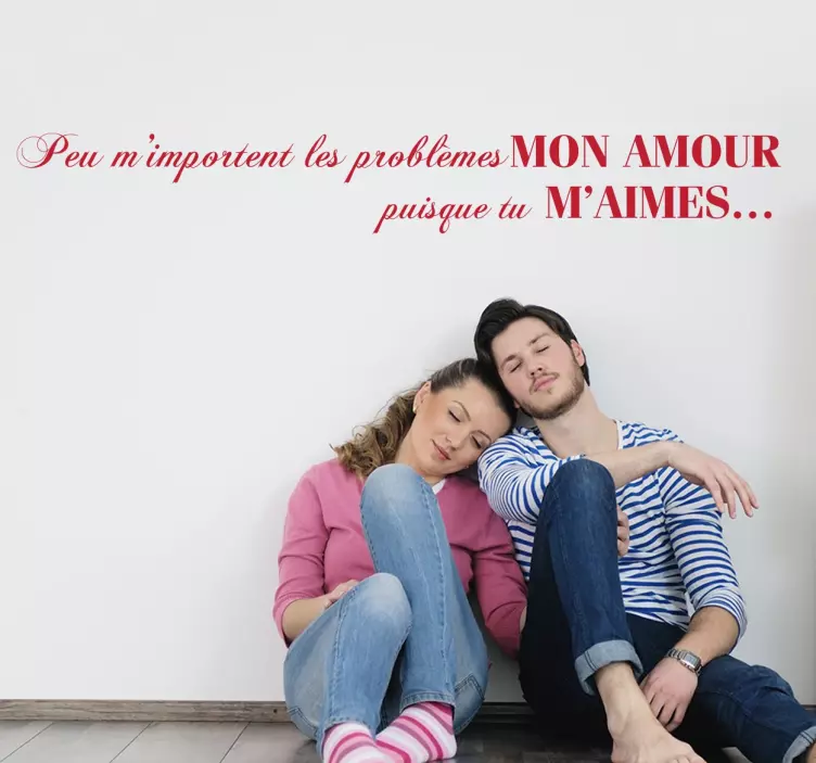 Sticker citation Mon amour - TenStickers