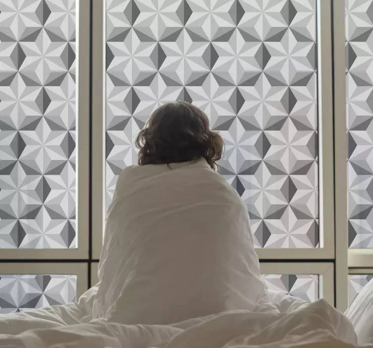 Sticker monde panneaux à motifs géométriques - TenStickers