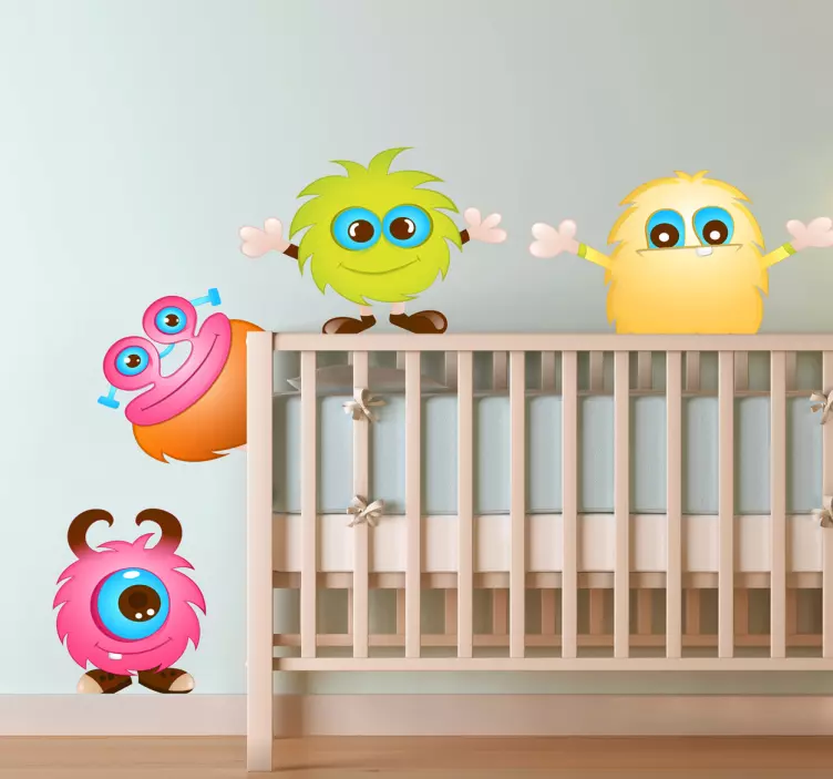 Sticker monstres mignons - TenStickers