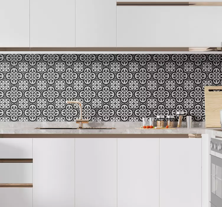 Sticker Motif carrelage marocain - TenStickers