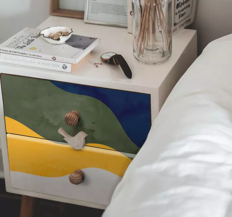 Sticker motif Éléments de vague animée - TenStickers