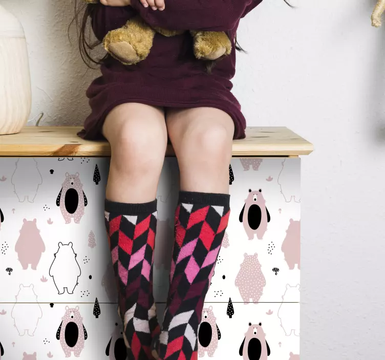 Sticker motif ours charmant - TenStickers