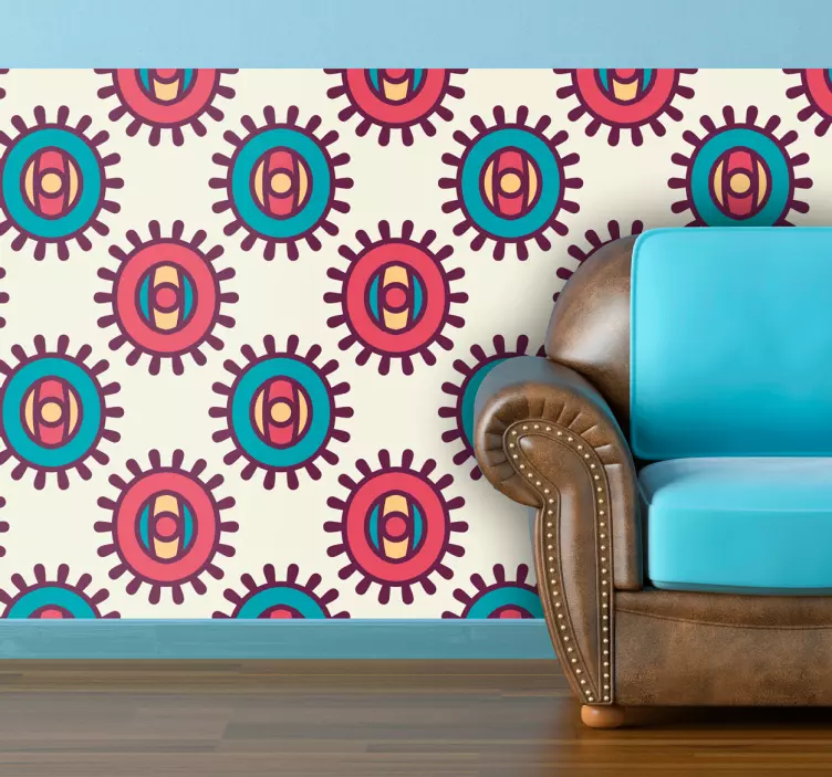 Sticker motif soleil indien - TenStickers