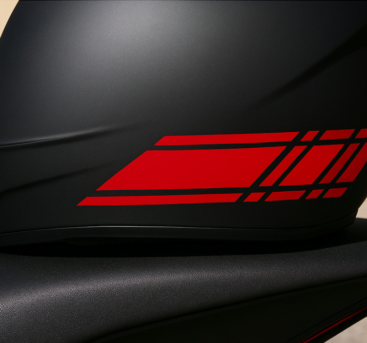 Sticker moto conception de ligne rapide - TenStickers