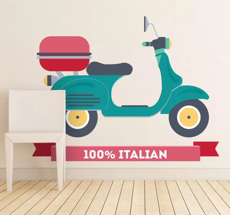 Sticker moto italian - TenStickers