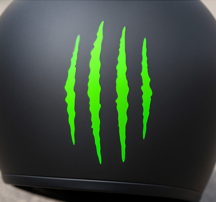 Sticker moto motif de rayures monochromes - TenStickers